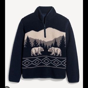 Old navy bear mountain oversized pullover quarter zip